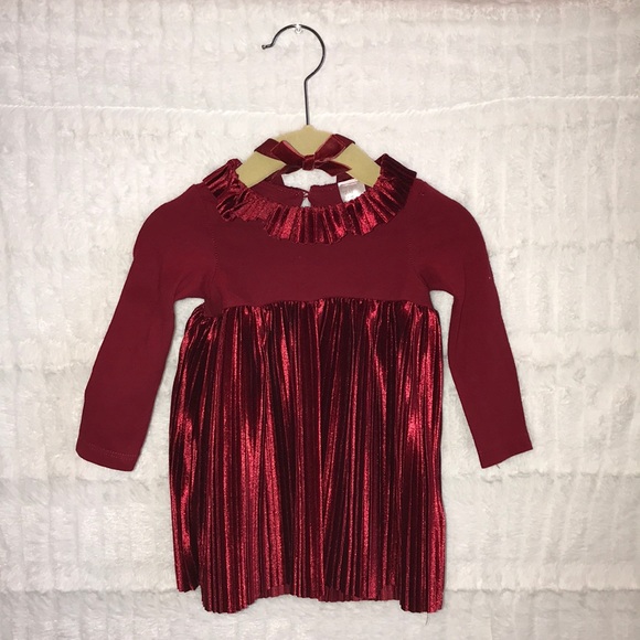 h&m baby girl red dress